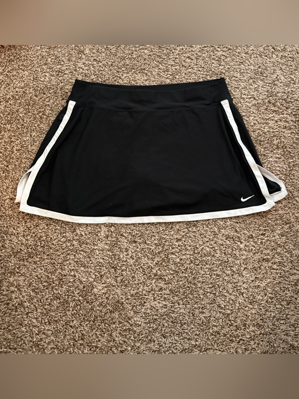 Nike Black Skort with White Label Accent